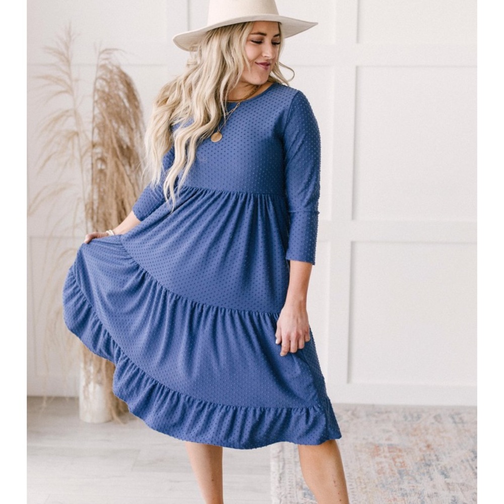 Sara Swiss Dot Dress 💙🦋